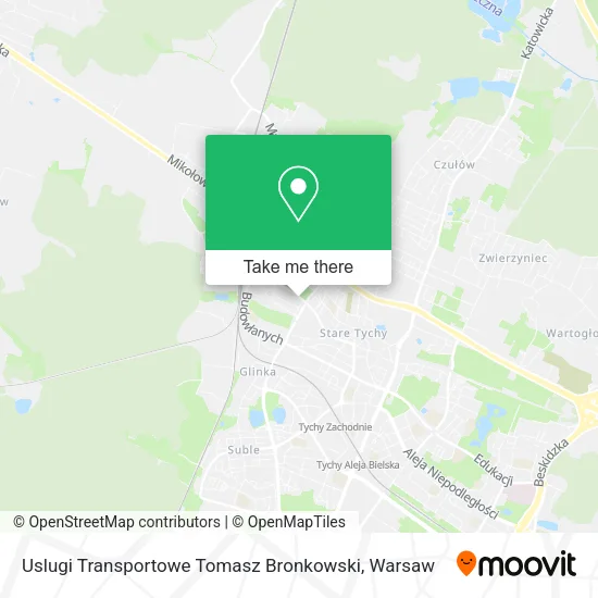 Карта Uslugi Transportowe Tomasz Bronkowski