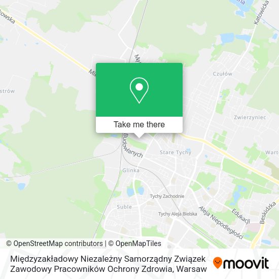 Międzyzakładowy Niezależny Samorządny Związek Zawodowy Pracowników Ochrony Zdrowia map