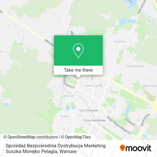 Sprzedaż Bezpośrednia Dystrybucja Marketing Suszka Morejko Pelagia map