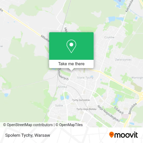 Społem Tychy map