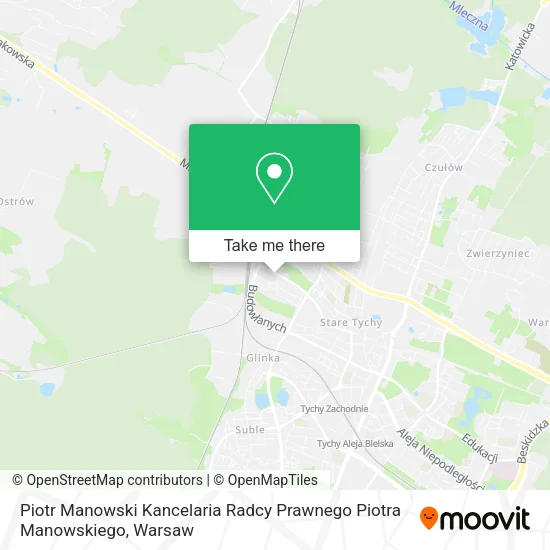 Карта Piotr Manowski Kancelaria Radcy Prawnego Piotra Manowskiego