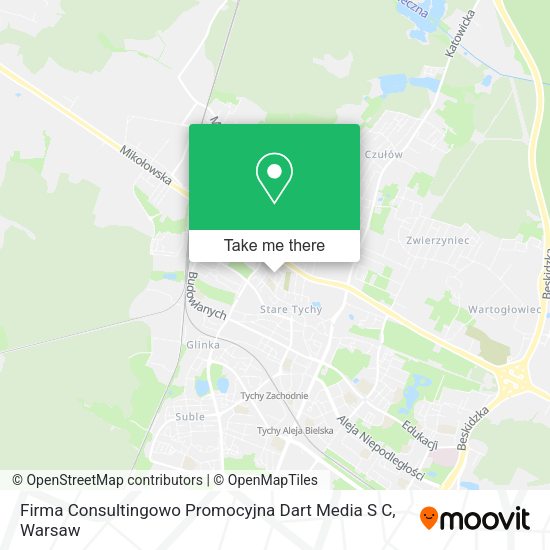 Firma Consultingowo Promocyjna Dart Media S C map