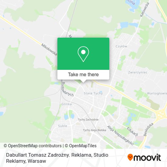 Dabullart Tomasz Zadrożny. Reklama, Studio Reklamy map