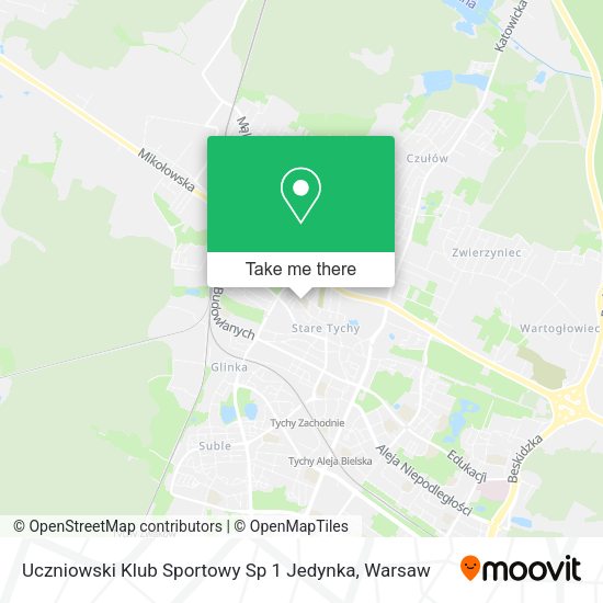 Uczniowski Klub Sportowy Sp 1 Jedynka map