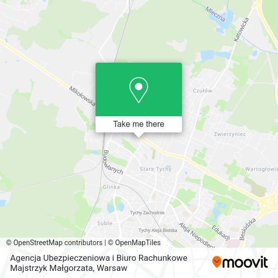 Agencja Ubezpieczeniowa i Biuro Rachunkowe Majstrzyk Małgorzata map