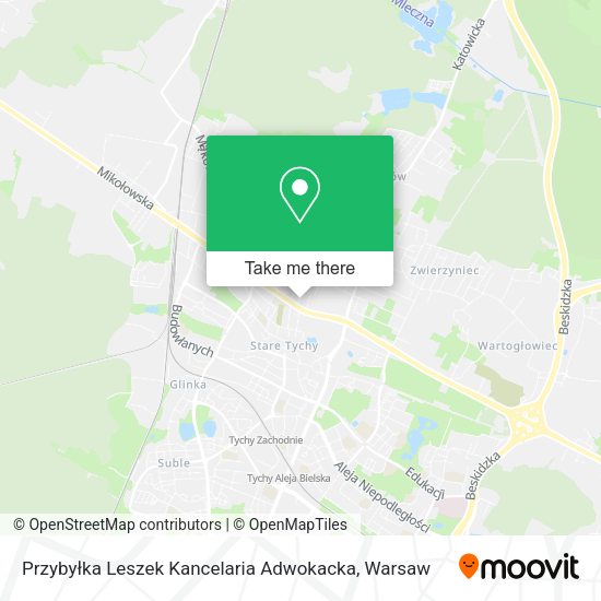 Przybyłka Leszek Kancelaria Adwokacka map