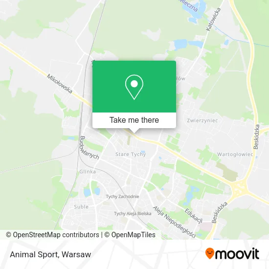 Карта Animal Sport
