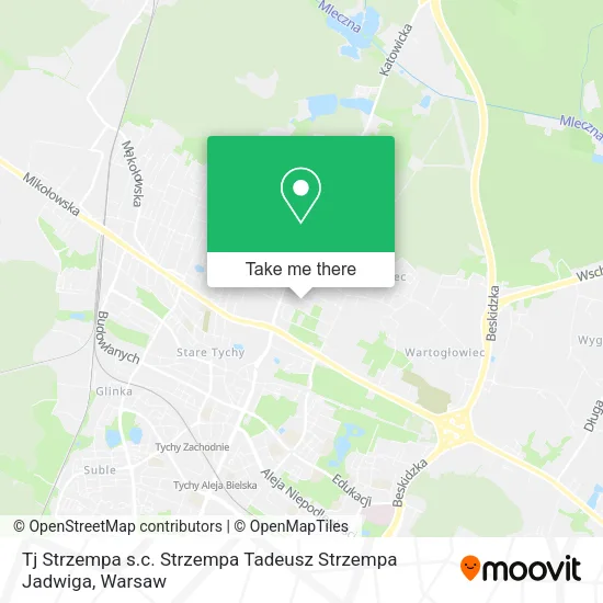 Карта Tj Strzempa s.c. Strzempa Tadeusz Strzempa Jadwiga