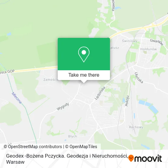 Карта Geodex -Bożena Pczycka. Geodezja i Nieruchomości
