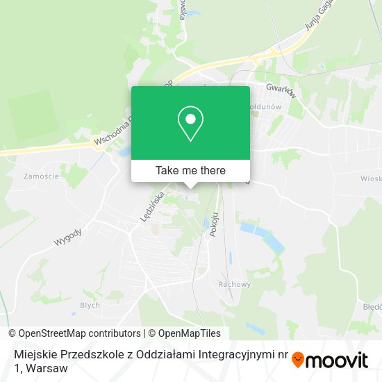 Miejskie Przedszkole z Oddziałami Integracyjnymi nr 1 map