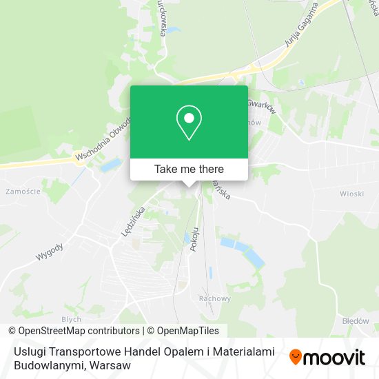 Uslugi Transportowe Handel Opalem i Materialami Budowlanymi map