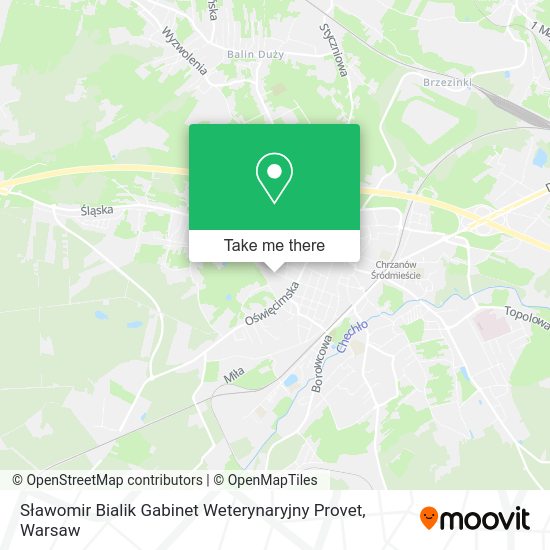 Sławomir Bialik Gabinet Weterynaryjny Provet map