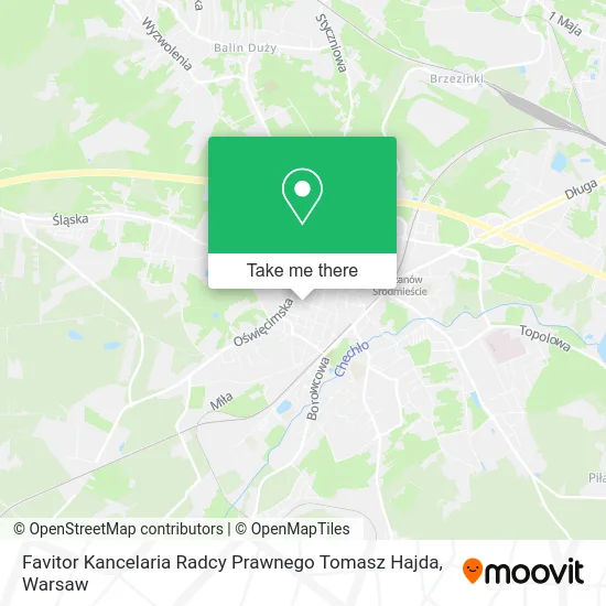 Favitor Kancelaria Radcy Prawnego Tomasz Hajda map