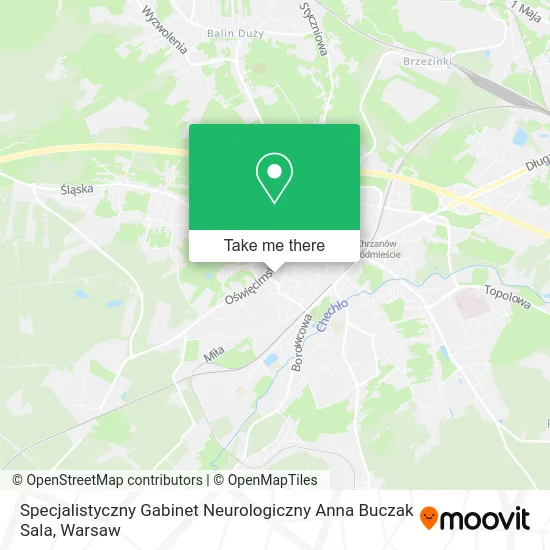 Карта Specjalistyczny Gabinet Neurologiczny Anna Buczak Sala