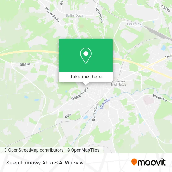 Карта Sklep Firmowy Abra S.A