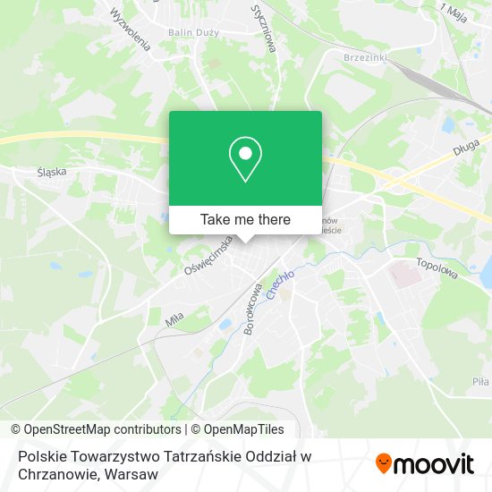 Polskie Towarzystwo Tatrzańskie Oddział w Chrzanowie map