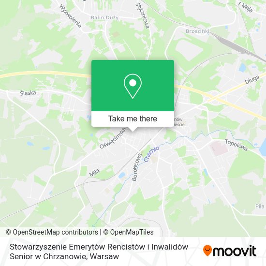 Stowarzyszenie Emerytów Rencistów i Inwalidów Senior w Chrzanowie map