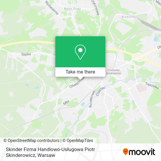 Skinder Firma Handlowo-Usługowa Piotr Skinderowicz map