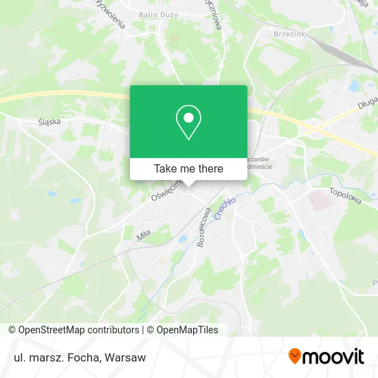Карта ul. marsz. Focha