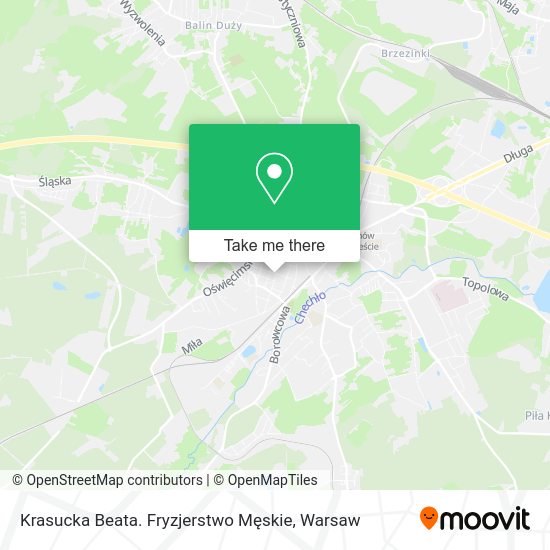 Карта Krasucka Beata. Fryzjerstwo Męskie