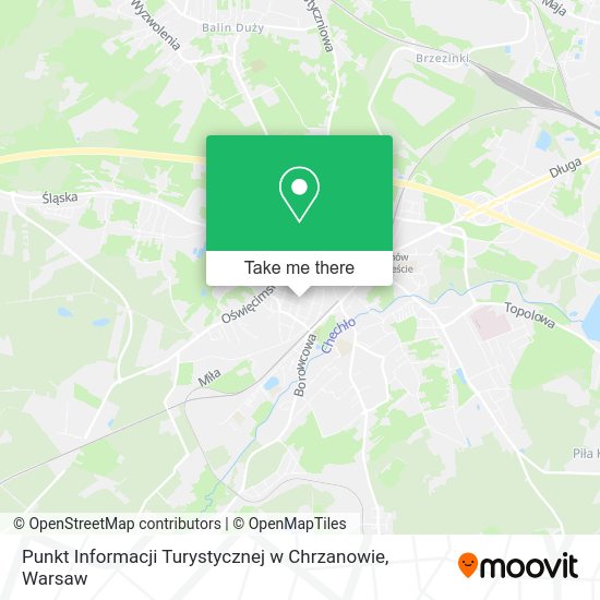 Punkt Informacji Turystycznej w Chrzanowie map