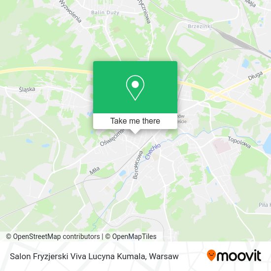 Карта Salon Fryzjerski Viva Lucyna Kumala