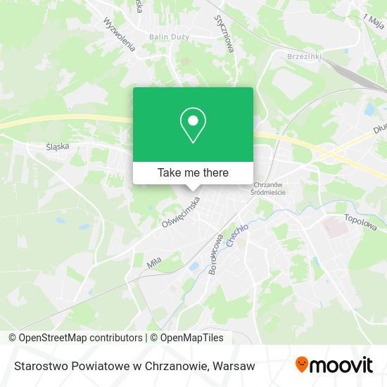 Карта Starostwo Powiatowe w Chrzanowie