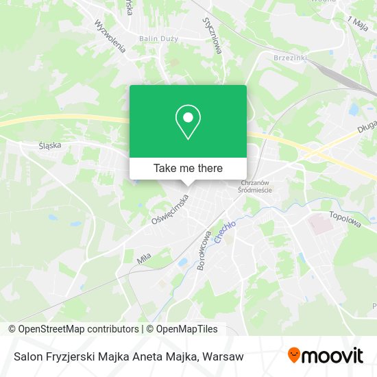 Карта Salon Fryzjerski Majka Aneta Majka