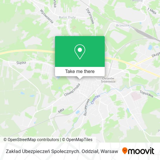 Zakład Ubezpieczeń Społecznych. Oddział map