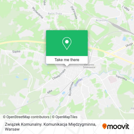 Związek Komunalny. Komunikacja Międzygminna map