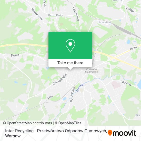 Карта Inter-Recycling - Przetwórstwo Odpadów Gumowych