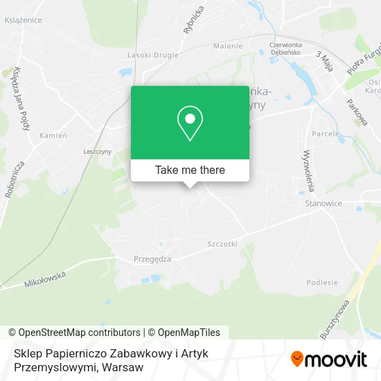 Карта Sklep Papierniczo Zabawkowy i Artyk Przemyslowymi