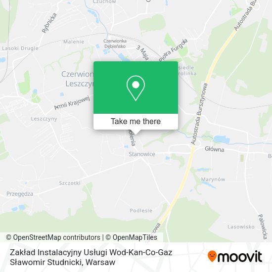 Zakład Instalacyjny Usługi Wod-Kan-Co-Gaz Sławomir Studnicki map