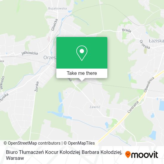 Biuro Tłumaczeń Kocur Kołodziej Barbara Kołodziej map