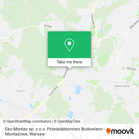 Eko-Montex sp. z o.o. Przedsiębiorstwo Budowlano - Montażowe map