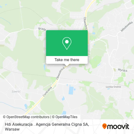 Карта Hdi Asekuracja . Agencja Generalna Cigna SA