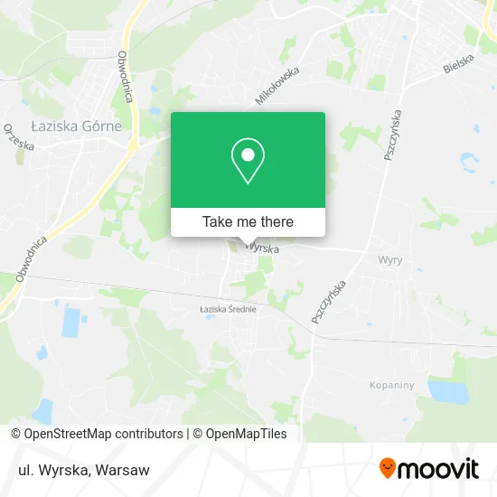 Карта ul. Wyrska