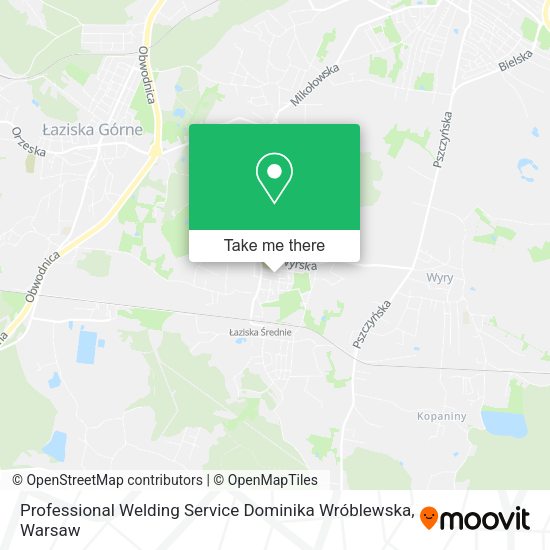 Professional Welding Service Dominika Wróblewska map