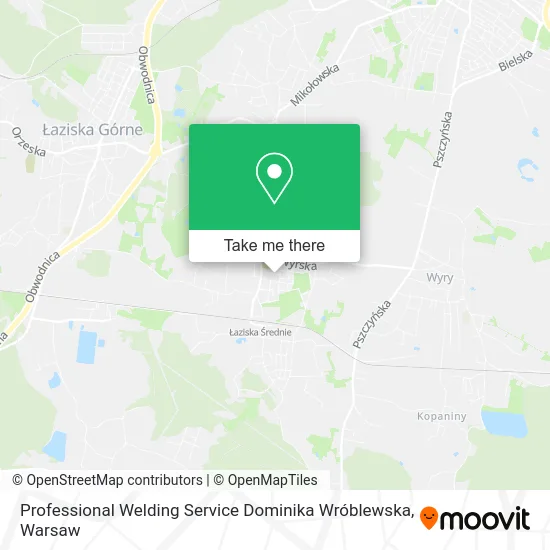 Карта Professional Welding Service Dominika Wróblewska