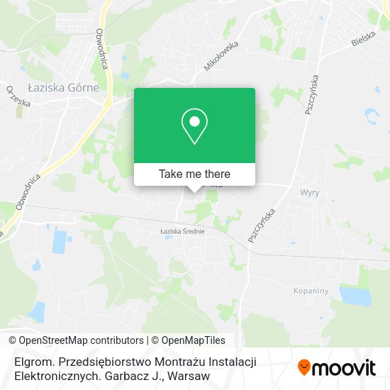 Elgrom. Przedsiębiorstwo Montrażu Instalacji Elektronicznych. Garbacz J. map