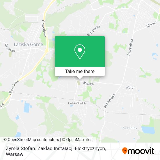 Żymła Stefan. Zakład Instalacji Elektrycznych map