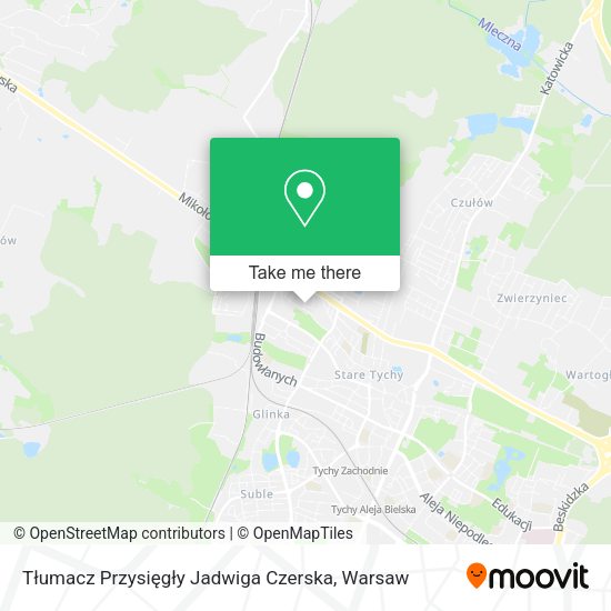 Tłumacz Przysięgły Jadwiga Czerska map