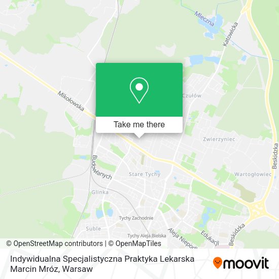 Indywidualna Specjalistyczna Praktyka Lekarska Marcin Mróz map