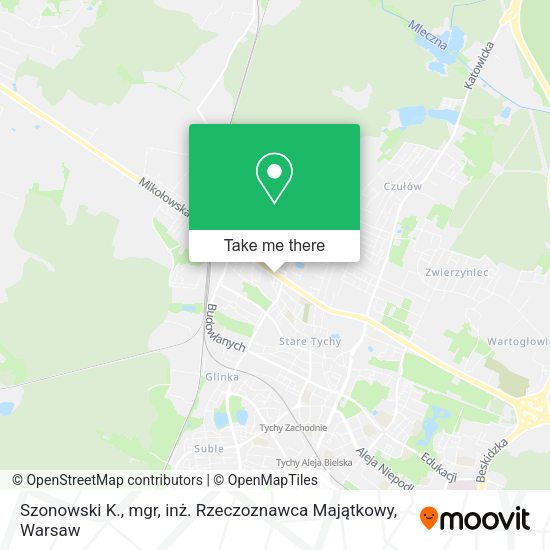 Szonowski K., mgr, inż. Rzeczoznawca Majątkowy map