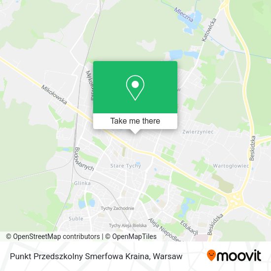 Punkt Przedszkolny Smerfowa Kraina map