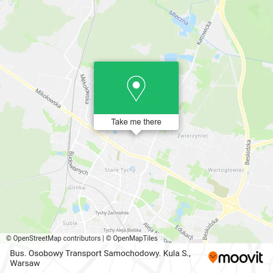 Карта Bus. Osobowy Transport Samochodowy. Kula S.