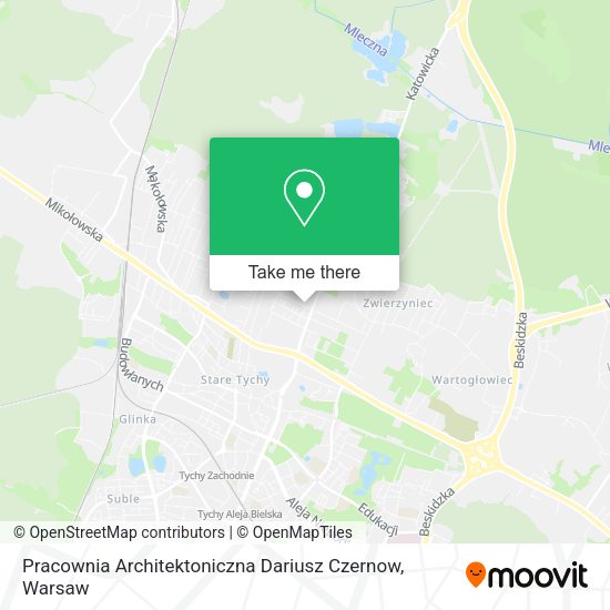 Pracownia Architektoniczna Dariusz Czernow map