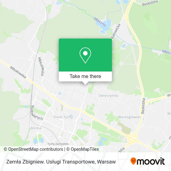 Zemła Zbigniew. Usługi Transportowe map