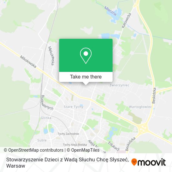 Stowarzyszenie Dzieci z Wadą Słuchu Chcę Słyszeć map