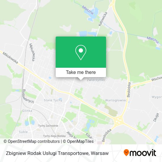 Zbigniew Rodak Usługi Transportowe map